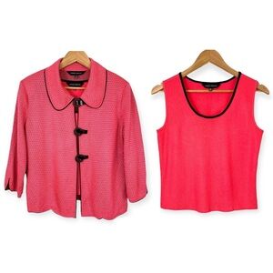 Ming Wang 2-piece Cardigan Set